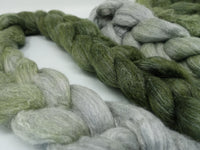 Corriedale & Lotus,  Hand Dyed Gradient. 100g