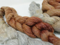 Corriedale & Lotus,  Hand Dyed Gradient. 100g