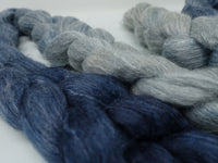 Corriedale & Lotus,  Hand Dyed Gradient. 100g