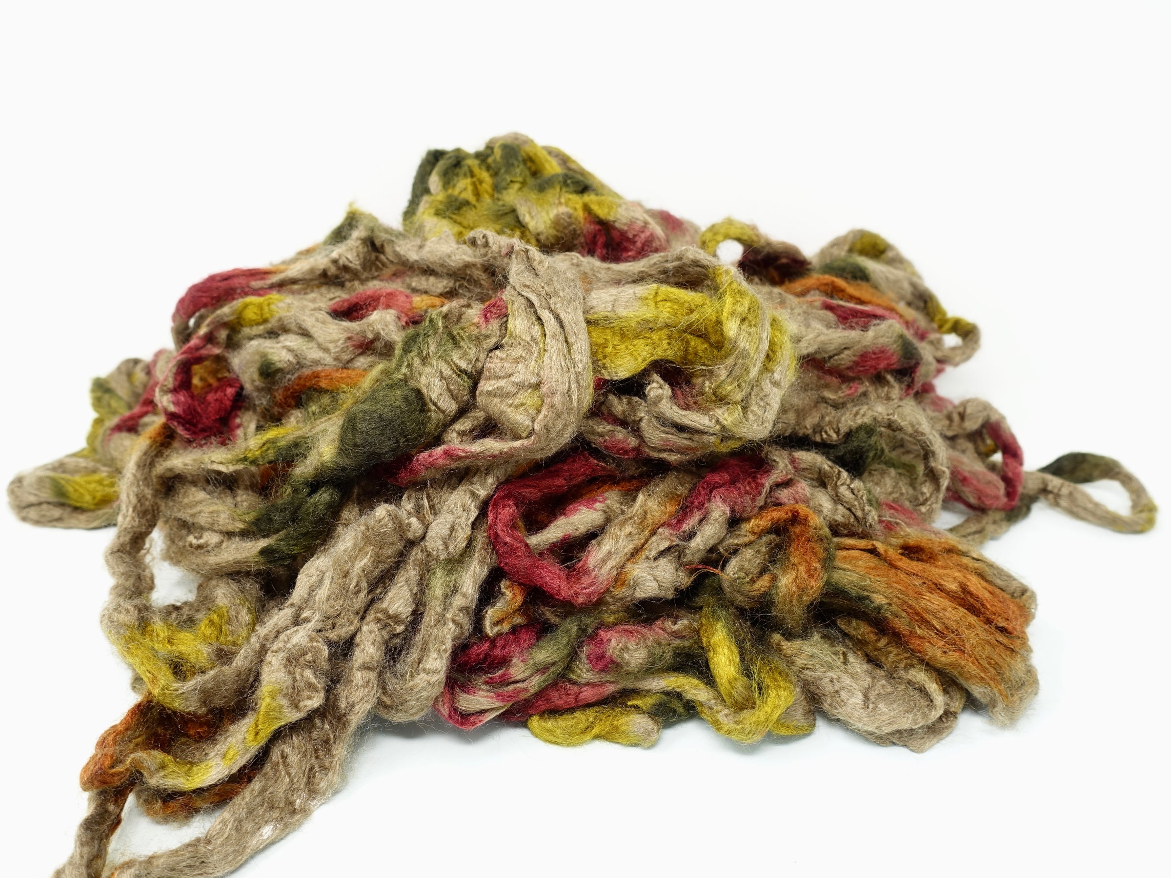 Peduncle Silk- Hand Dyed. Variegated. 100g