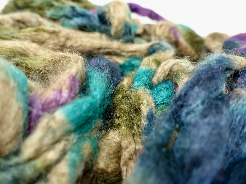 Peduncle Silk- Hand Dyed. Variegated. 100g