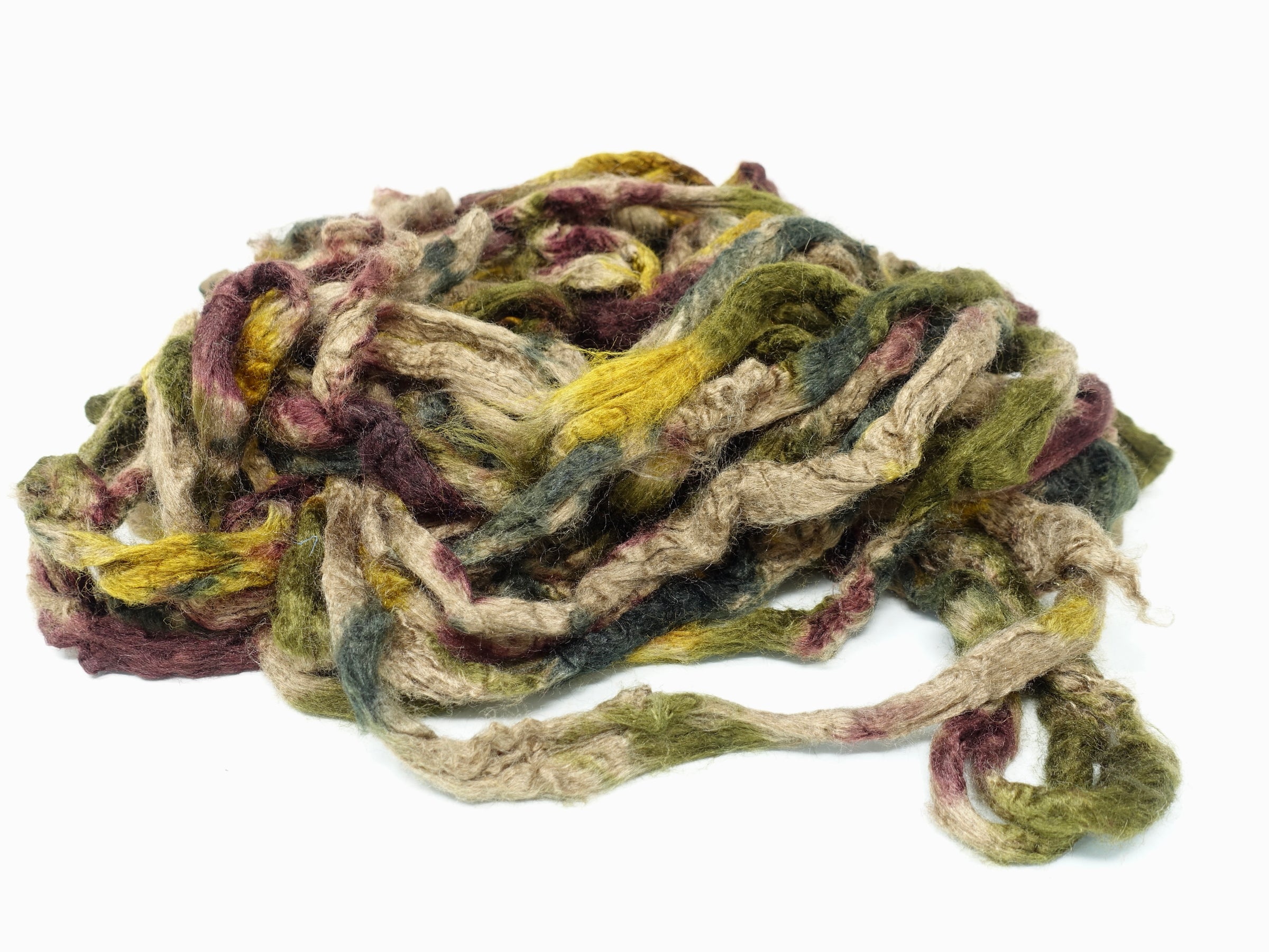 Peduncle Silk- Hand Dyed. Variegated. 100g