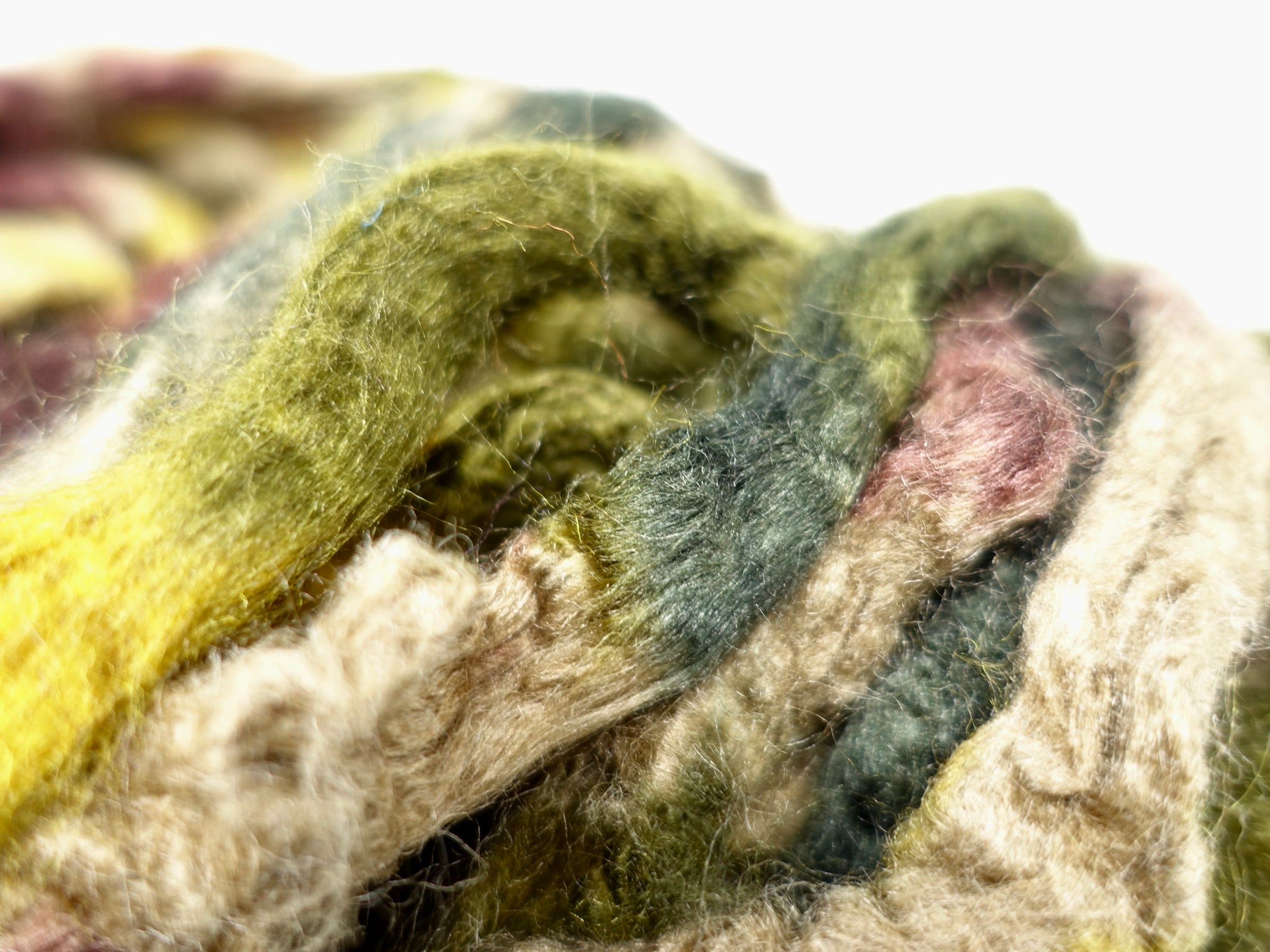 Peduncle Silk- Hand Dyed. Variegated. 100g