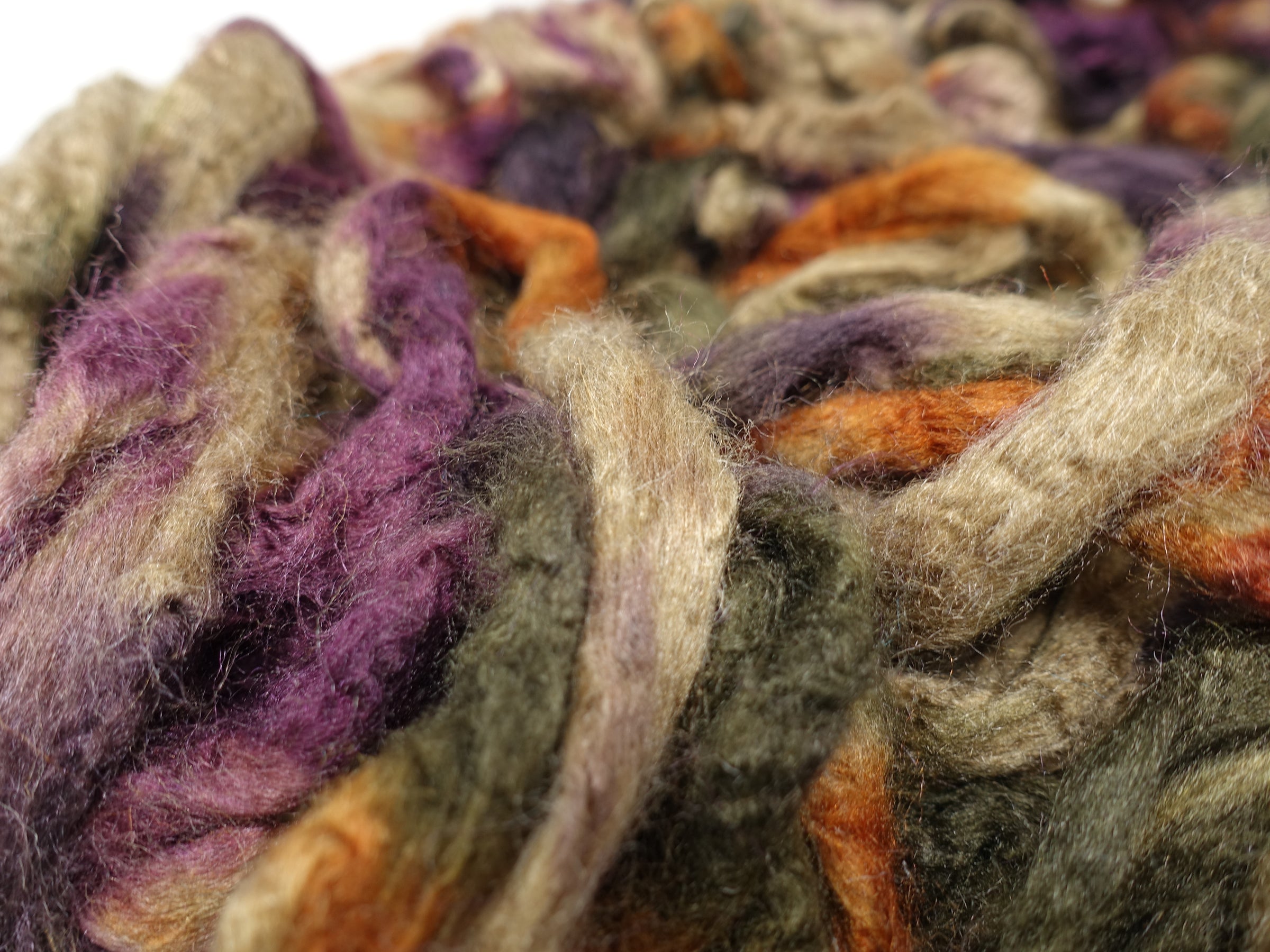 Peduncle Silk- Hand Dyed. Variegated. 100g
