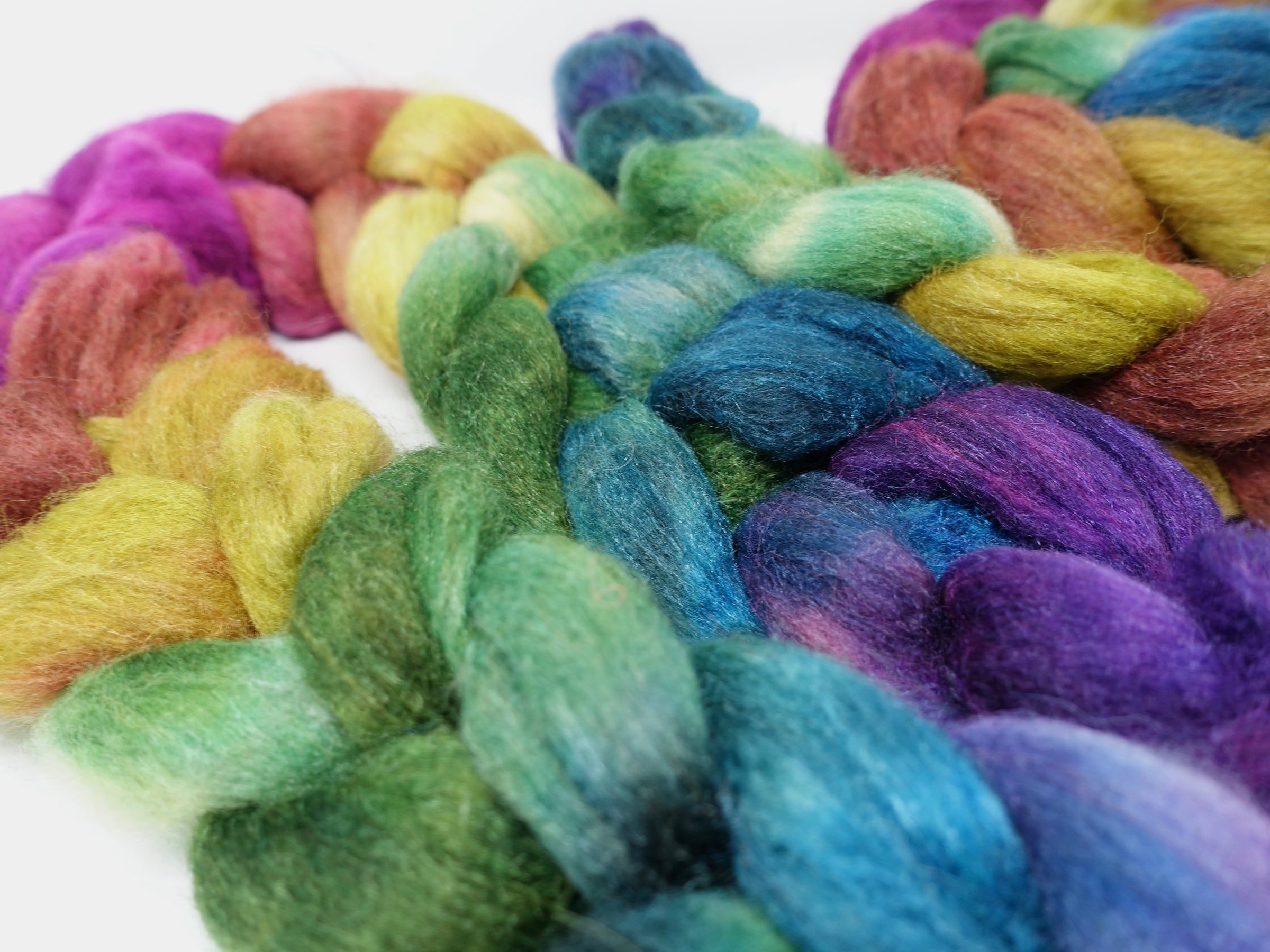 Sock Fibre, Superwash Cheviot, Silk & Bio-Nylon. Mirror Gradient 100g