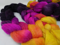 Sock Fibre, Superwash Cheviot, Silk & Bio-Nylon. Mirror Gradient 100g