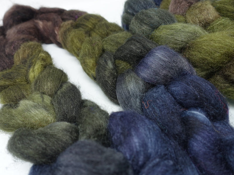 Sock Fibre, Superwash Cheviot, Silk & Bio-Nylon. Mirror Gradient 100g