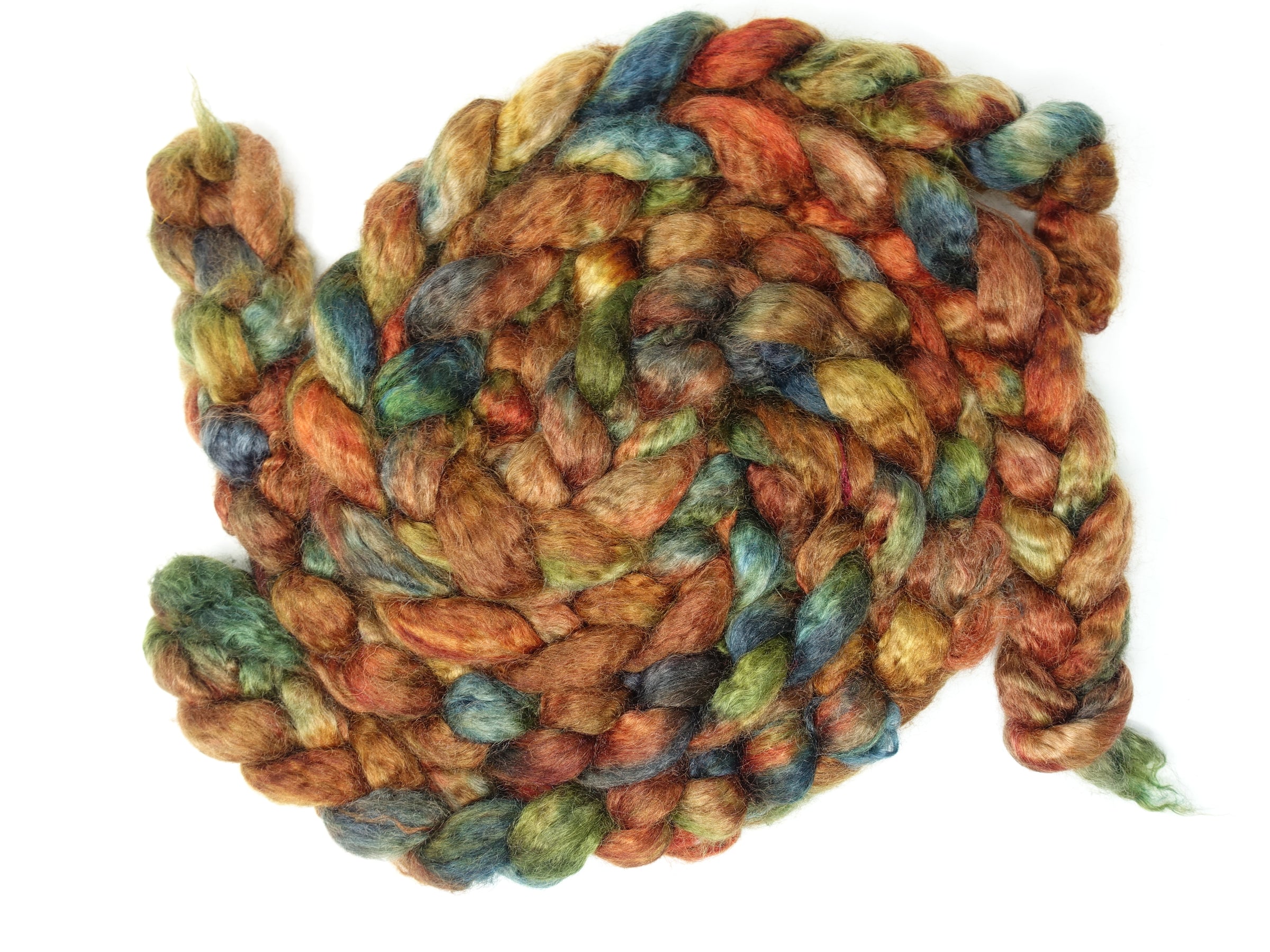 Kid Mohair & Peduncle Silk, Hand Dyed Variegated 100g