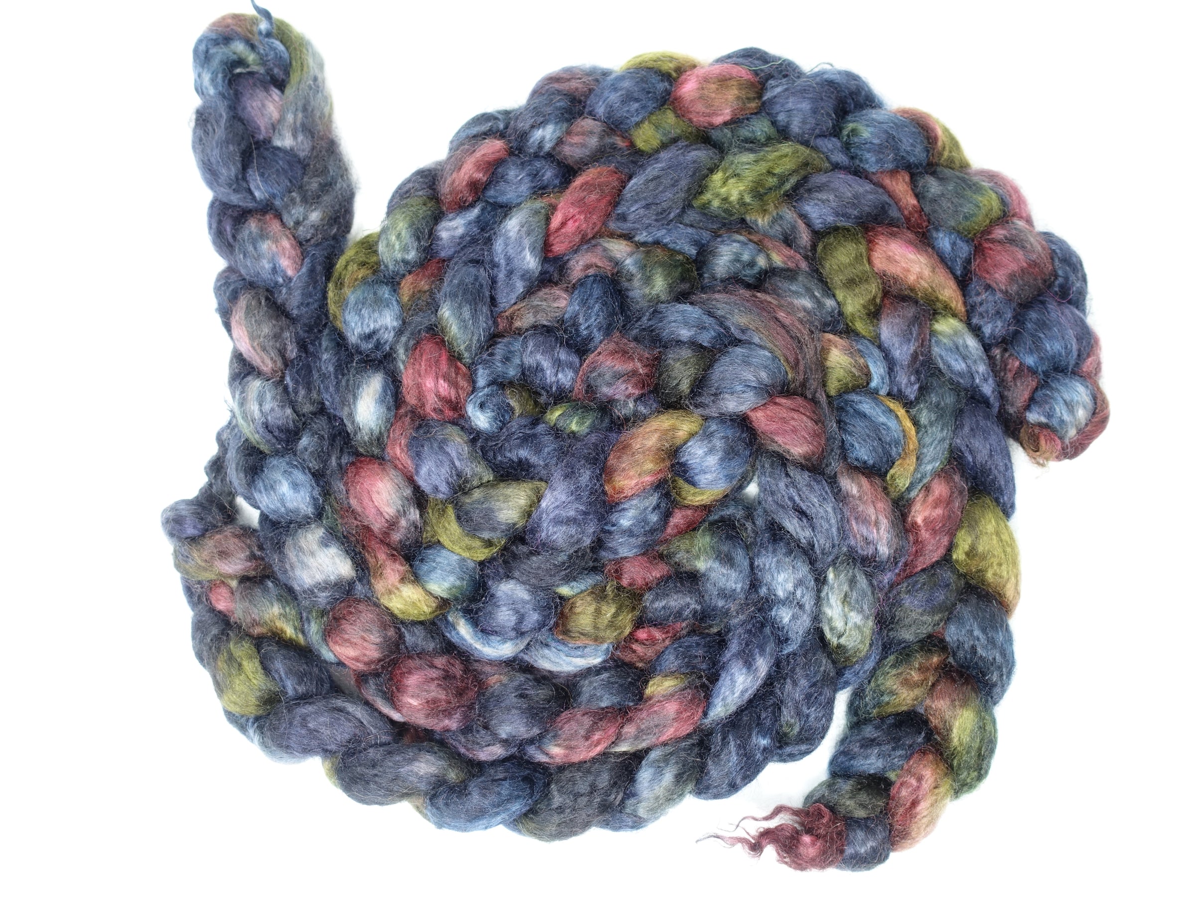 Kid Mohair & Peduncle Silk, Hand Dyed Variegated 100g