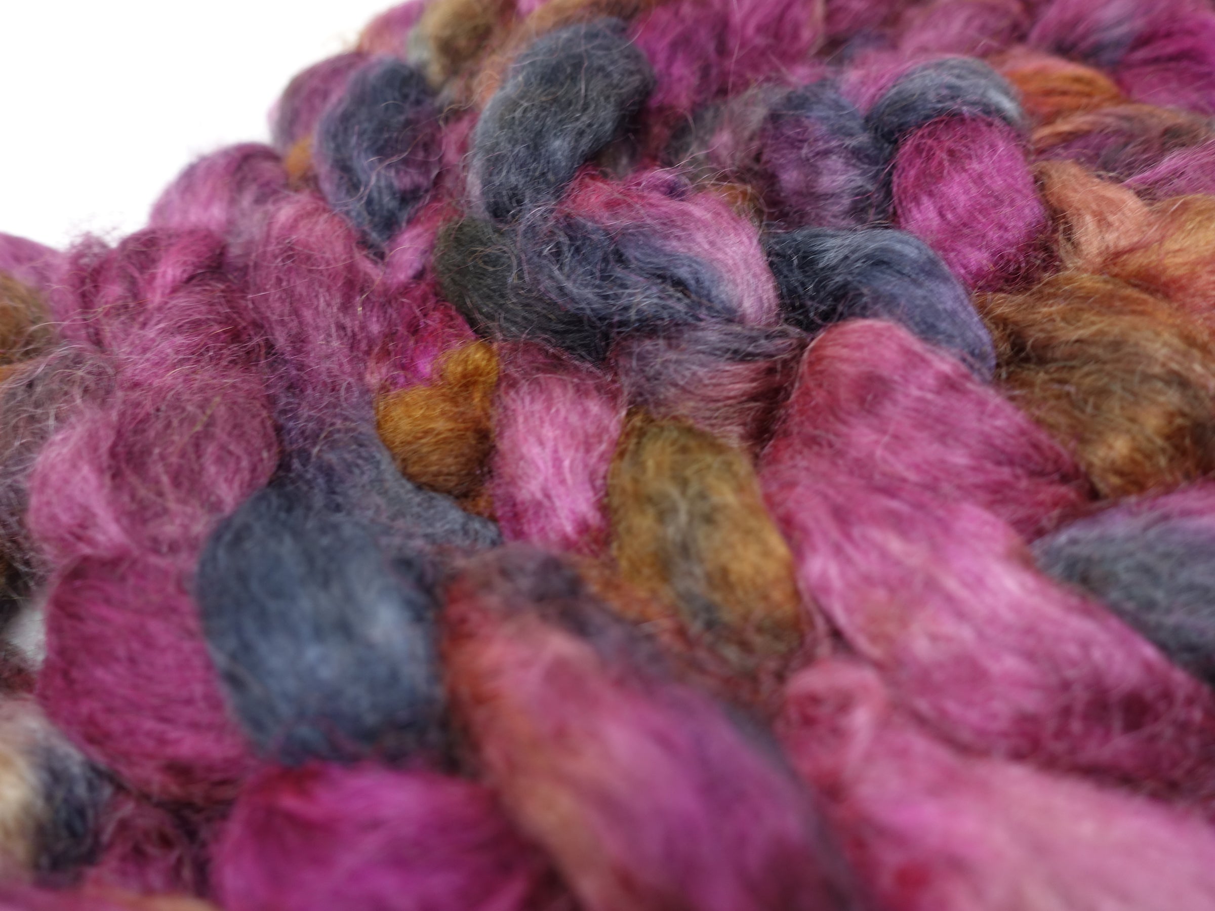 Kid Mohair & Peduncle Silk, Hand Dyed Variegated 100g