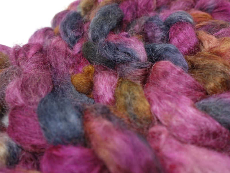 Kid Mohair & Peduncle Silk, Hand Dyed Variegated 100g