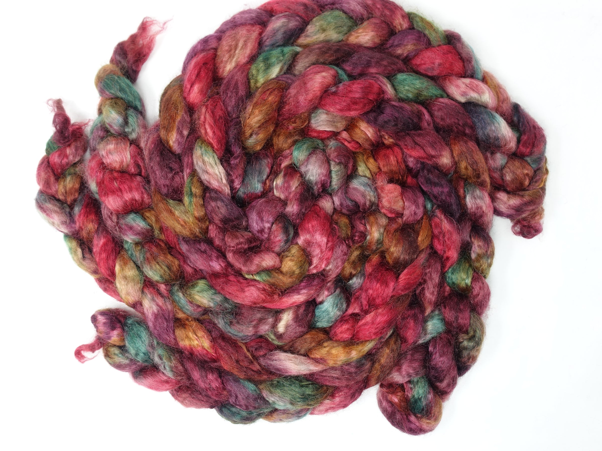 Kid Mohair & Peduncle Silk, Hand Dyed Variegated 100g
