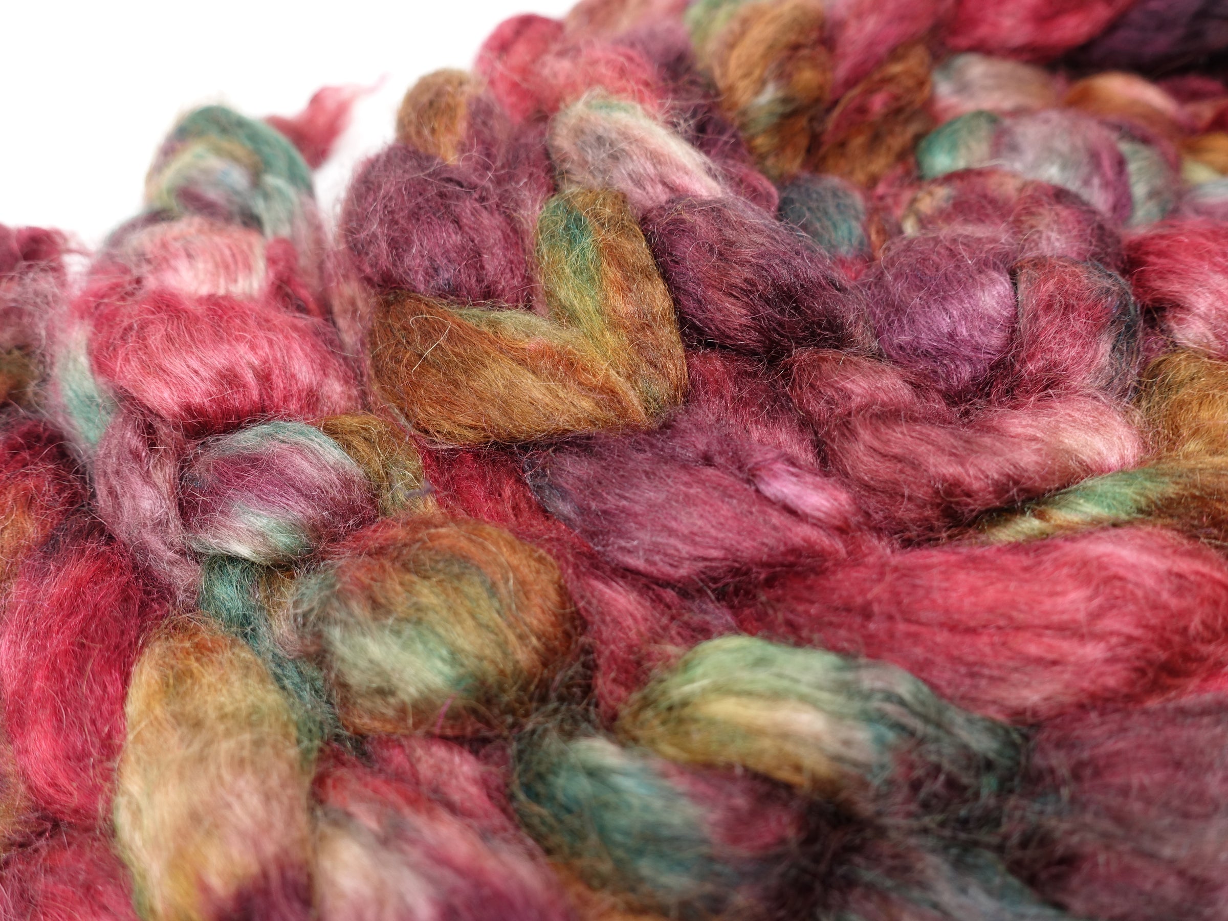 Kid Mohair & Peduncle Silk, Hand Dyed Variegated 100g