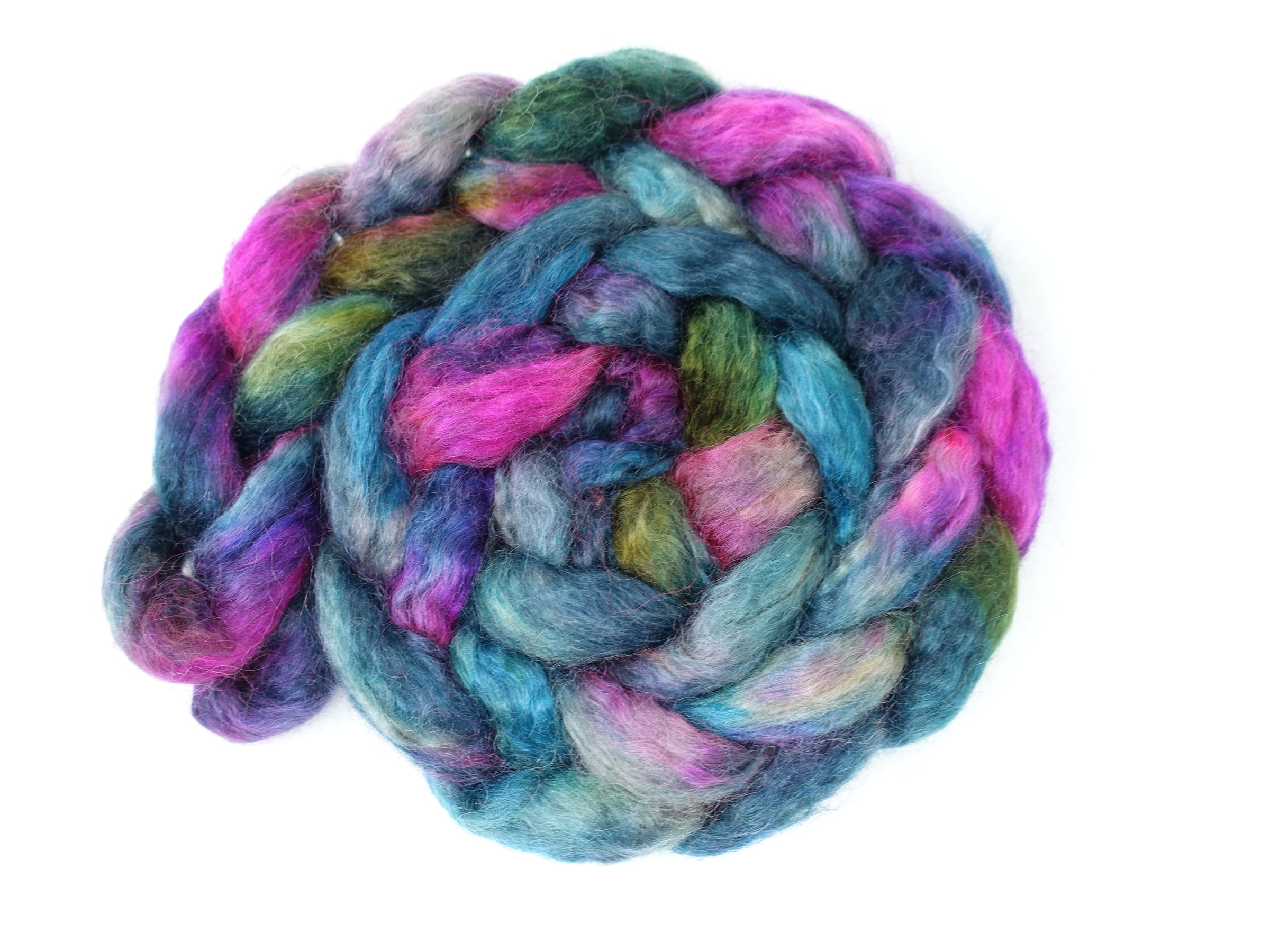 Kid Mohair & Peduncle Silk, Hand Dyed Variegated 100g