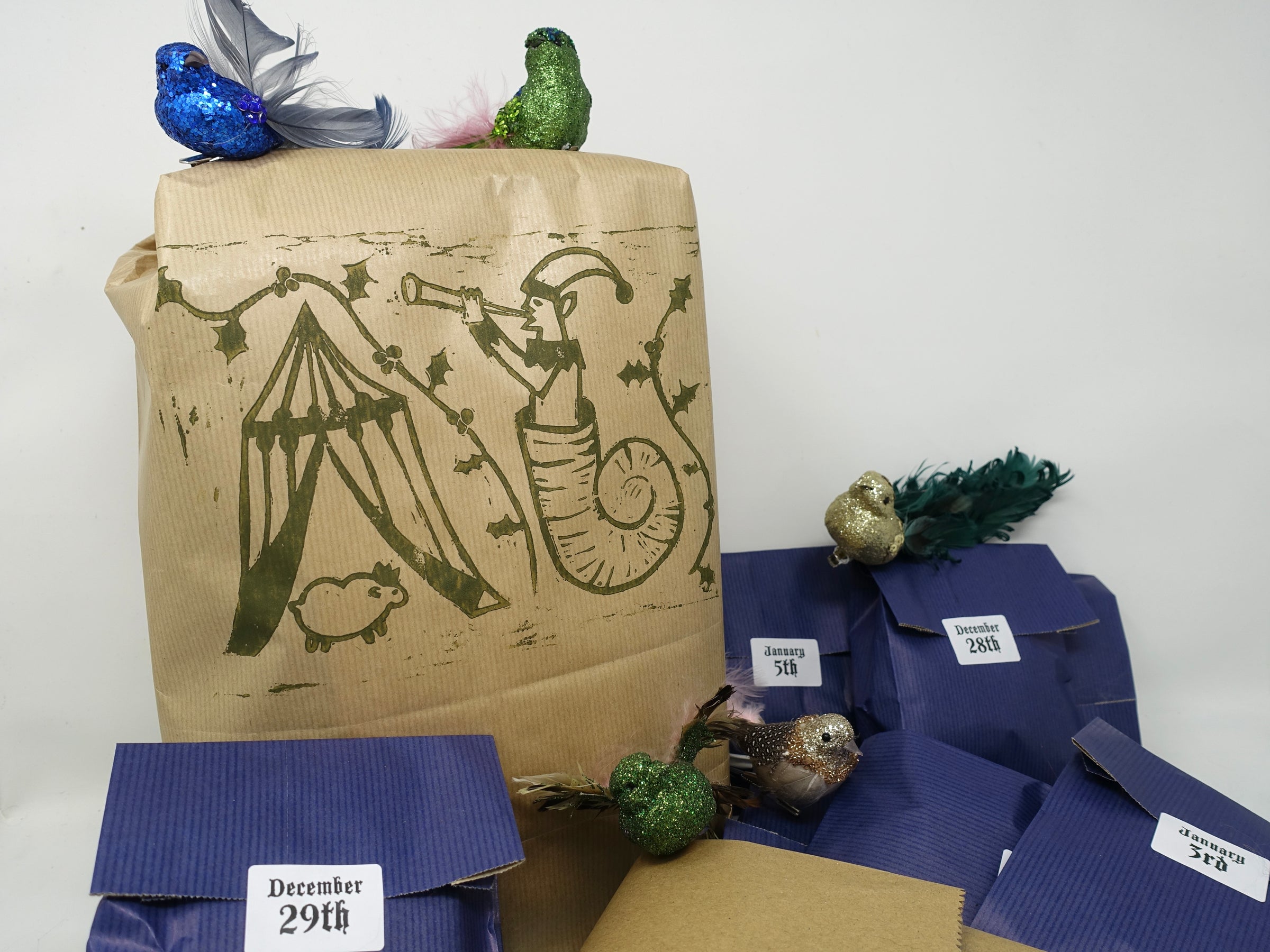 12 Days of Christmas. Ladies of Misrule -Daily seasonal parcels of fibre