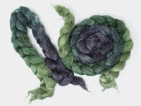 Romney, Silk & Linen. Hand Dyed Gradient - 100g