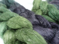 Romney, Silk & Linen. Hand Dyed Gradient - 100g