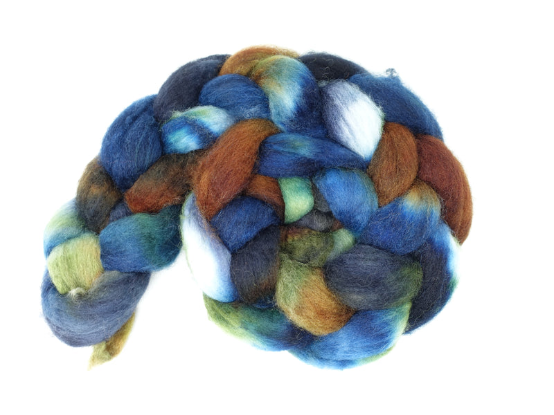 Cambrian Wool, Hand Dyed Variegated. Welsh x BFL Wool, 100g