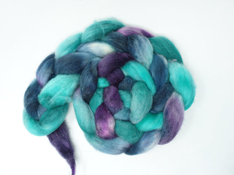 Cambrian Wool, Hand Dyed Variegated. Welsh x BFL Wool, 100g