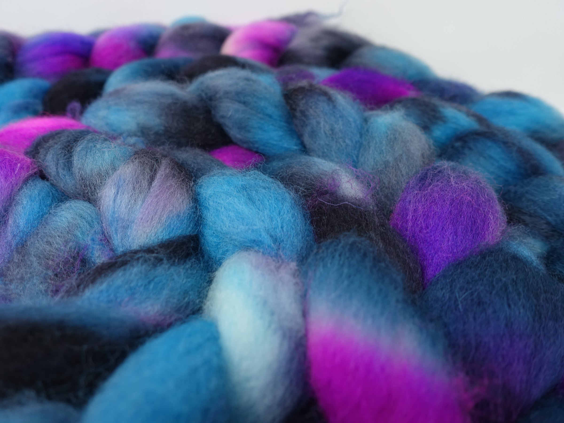 Cambrian Wool, Hand Dyed Variegated. Welsh x BFL Wool, 100g