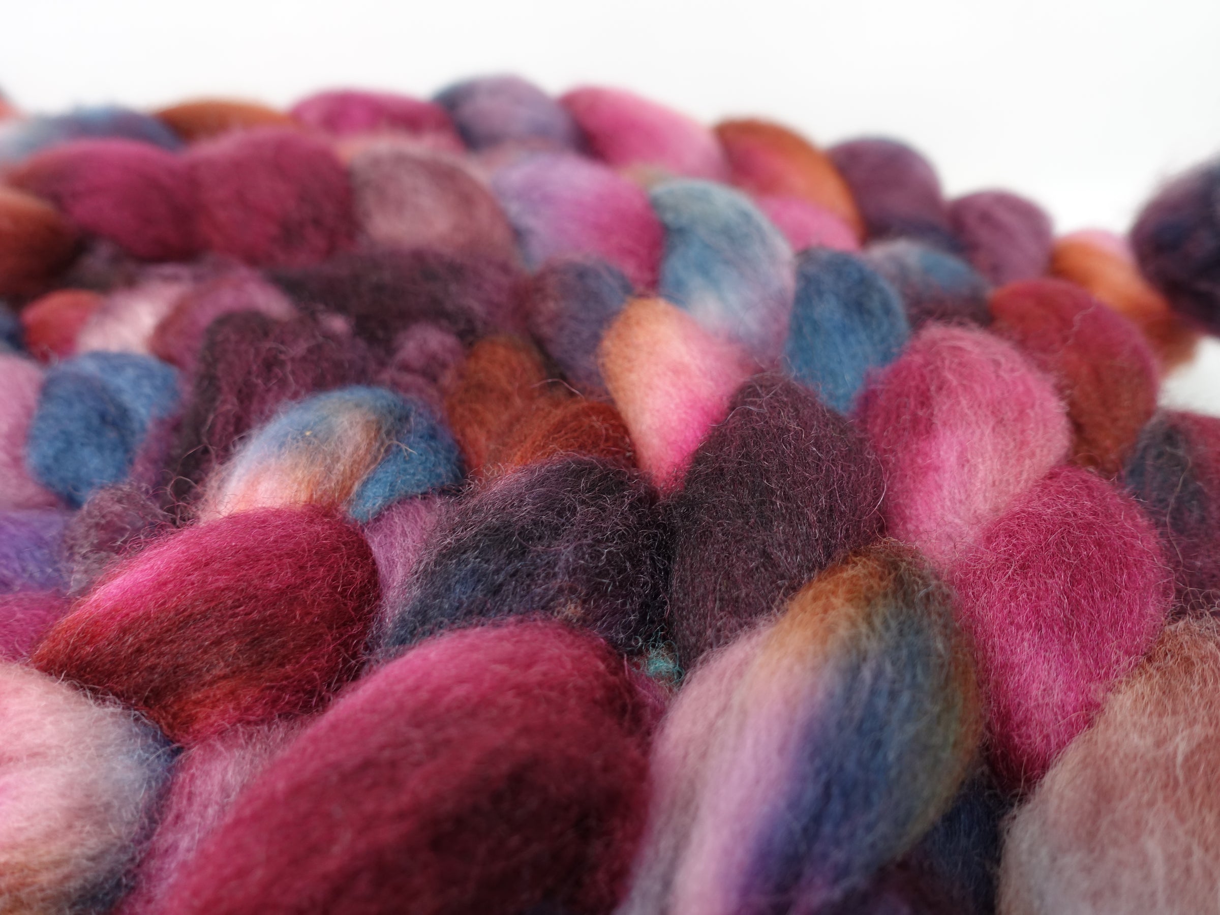 Cambrian Wool, Hand Dyed Variegated. Welsh x BFL Wool, 100g