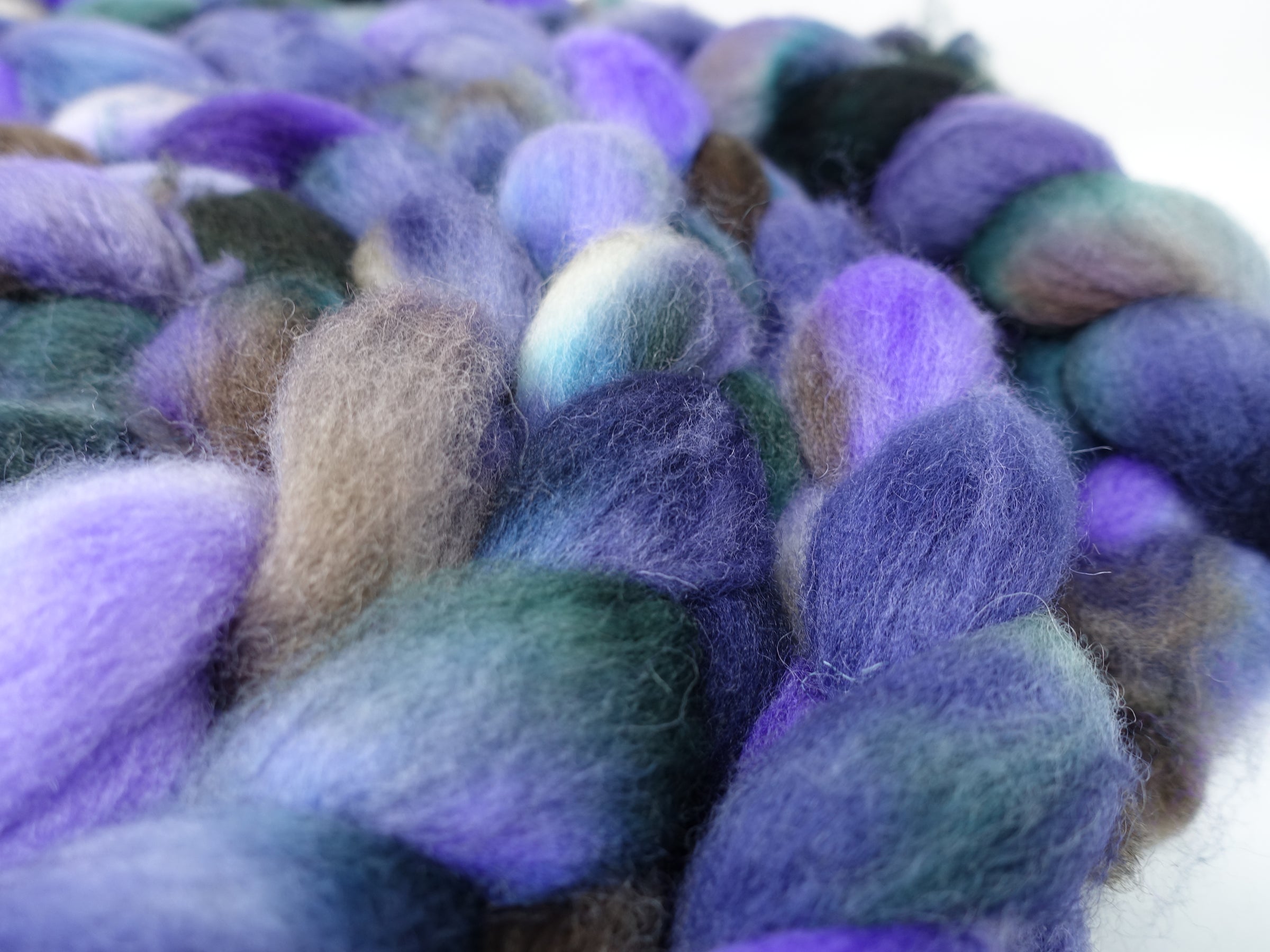 Cambrian Wool, Hand Dyed Variegated. Welsh x BFL Wool, 100g