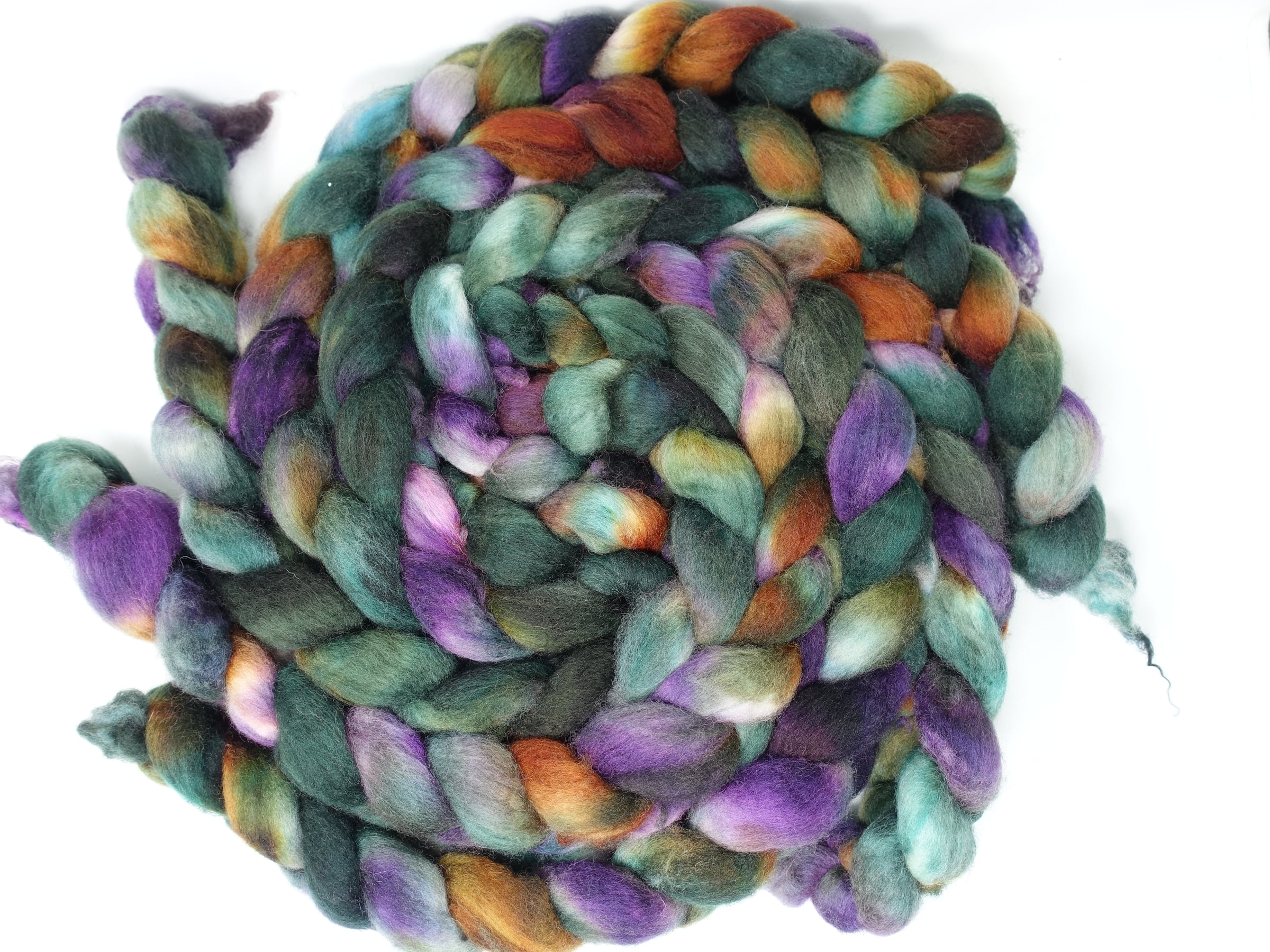 Cambrian Wool, Hand Dyed Variegated. Welsh x BFL Wool, 100g