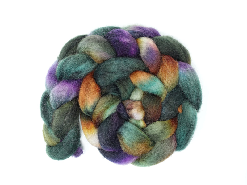 Cambrian Wool, Hand Dyed Variegated. Welsh x BFL Wool, 100g