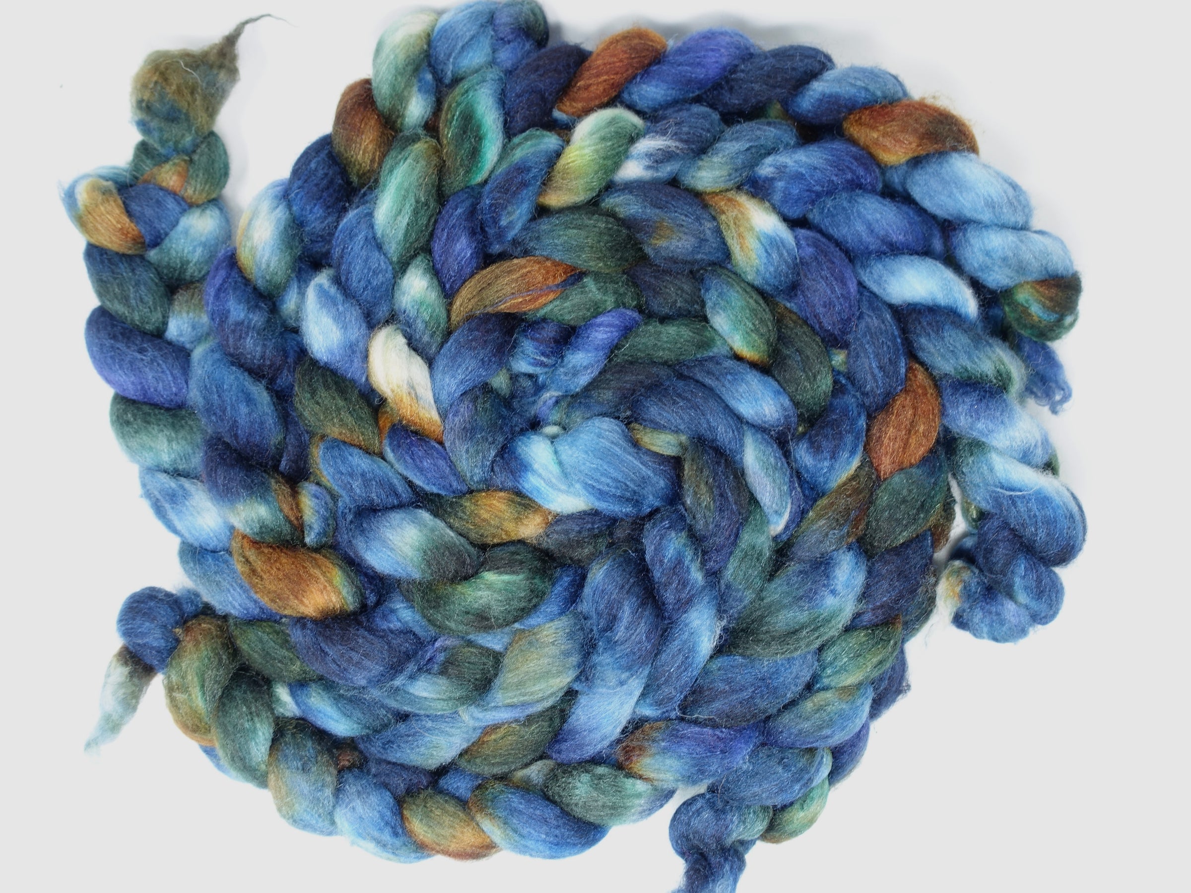 Sock Fibre, Superwash Cheviot, Silk & Bio-Nylon. Variegated 100g