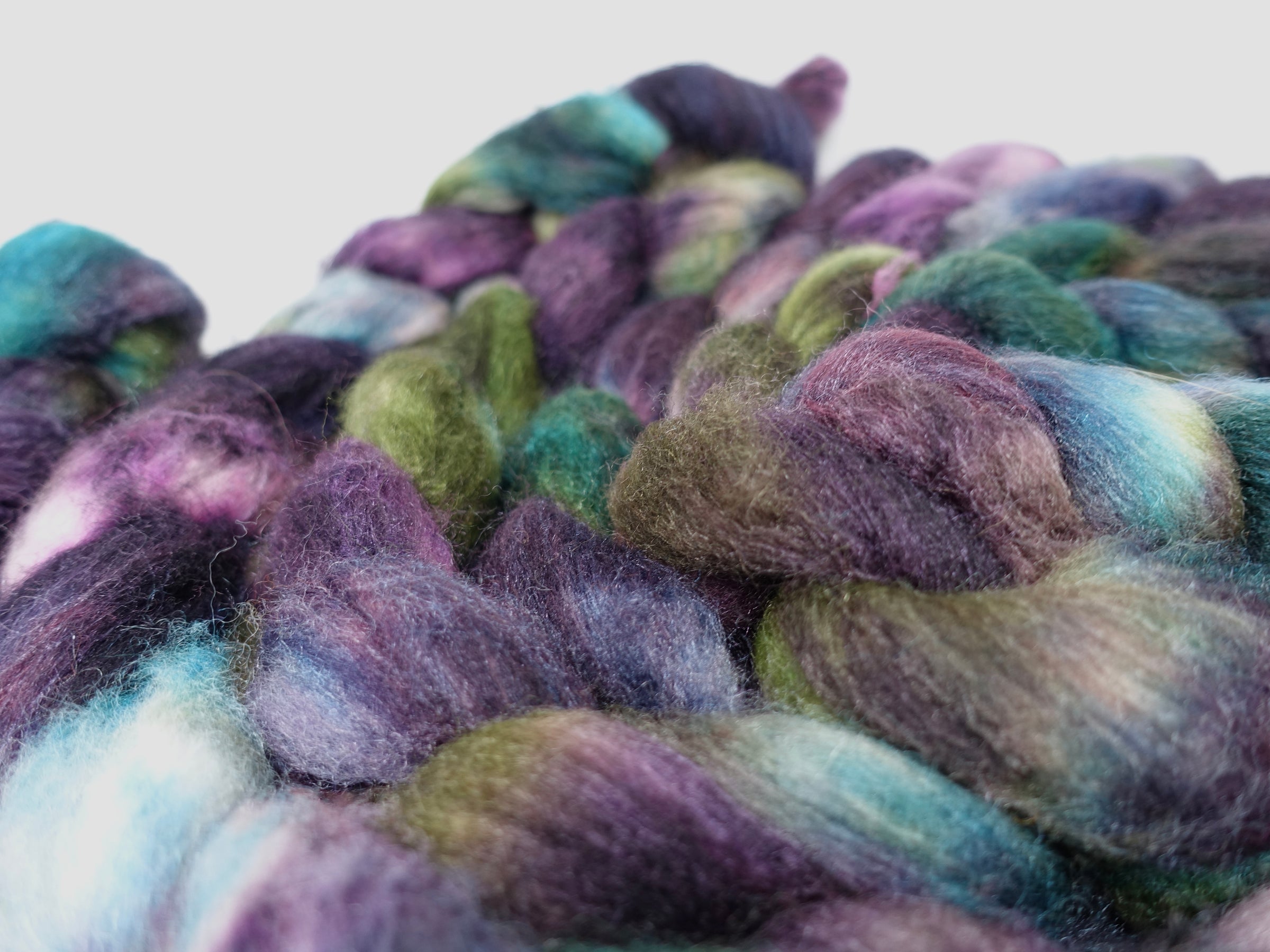 Sock Fibre, Superwash Cheviot, Silk & Bio-Nylon. Variegated 100g