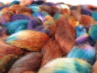 Sock Fibre, Superwash Cheviot, Silk & Bio-Nylon. Variegated 100g