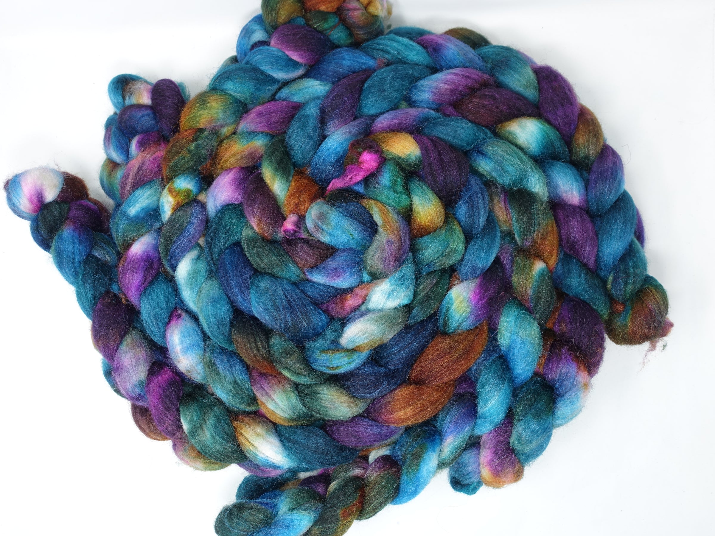 Sock Fibre, Superwash Cheviot, Silk & Bio-Nylon. Variegated 100g