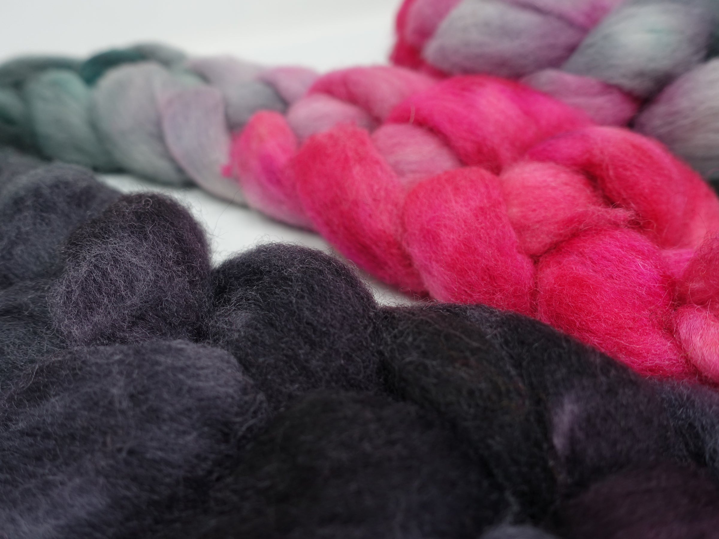 Cambrian Wool, Hand Dyed Gradient. Welsh x BFL Wool, 100g