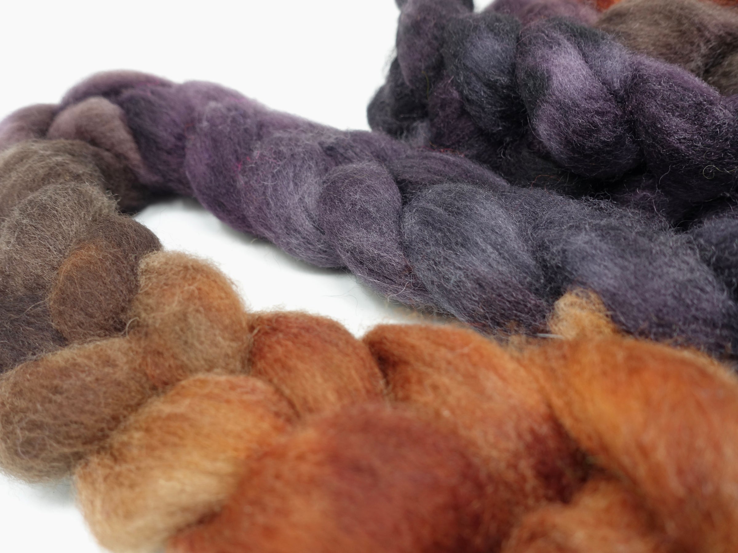 Cambrian Wool, Hand Dyed Gradient. Welsh x BFL Wool, 100g