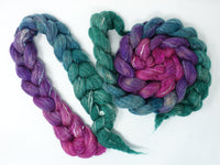 BFL, Alpaca & Seacell. Hand Dyed Gradient 100g