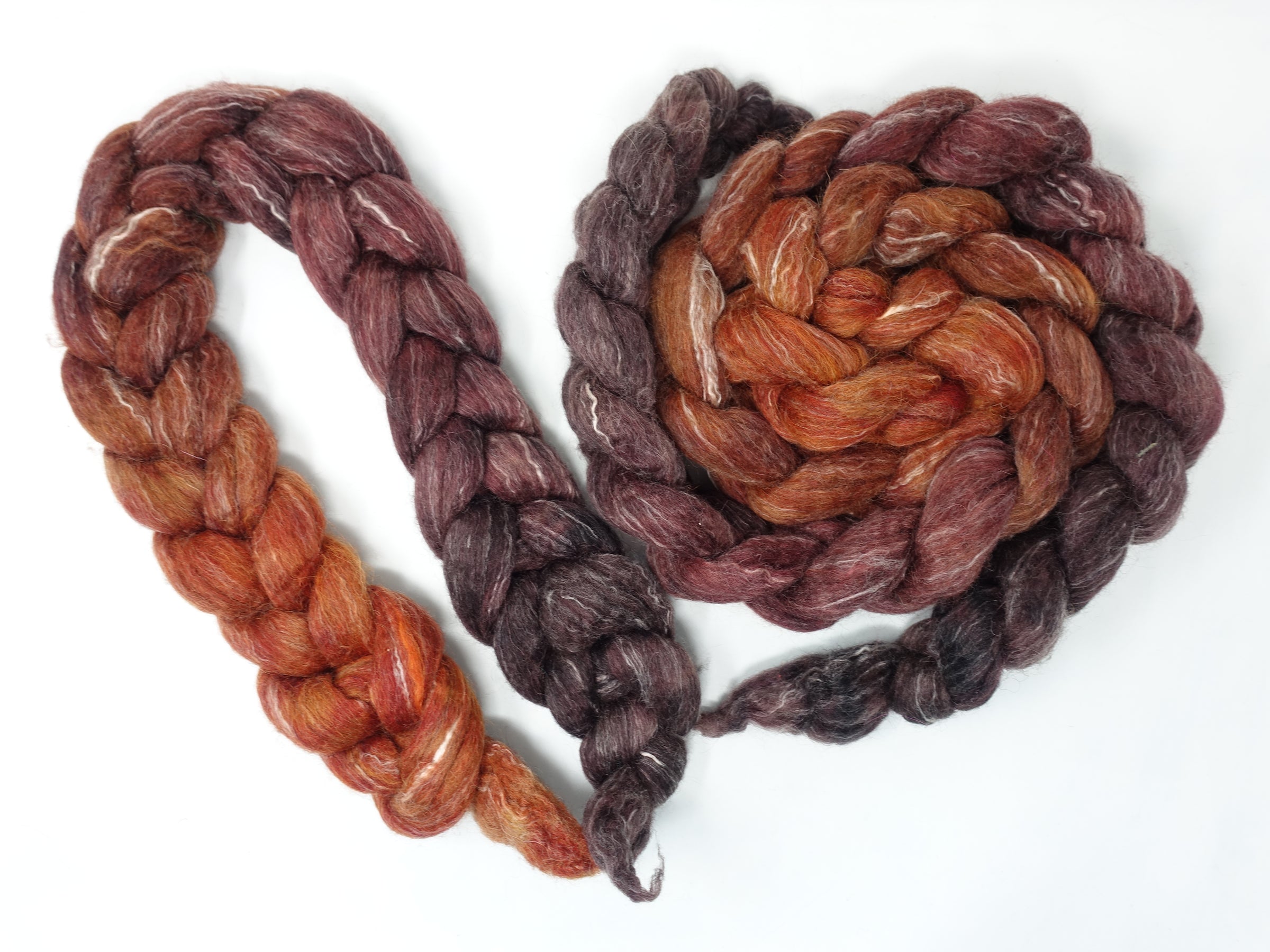 BFL, Alpaca & Seacell. Hand Dyed Gradient 100g