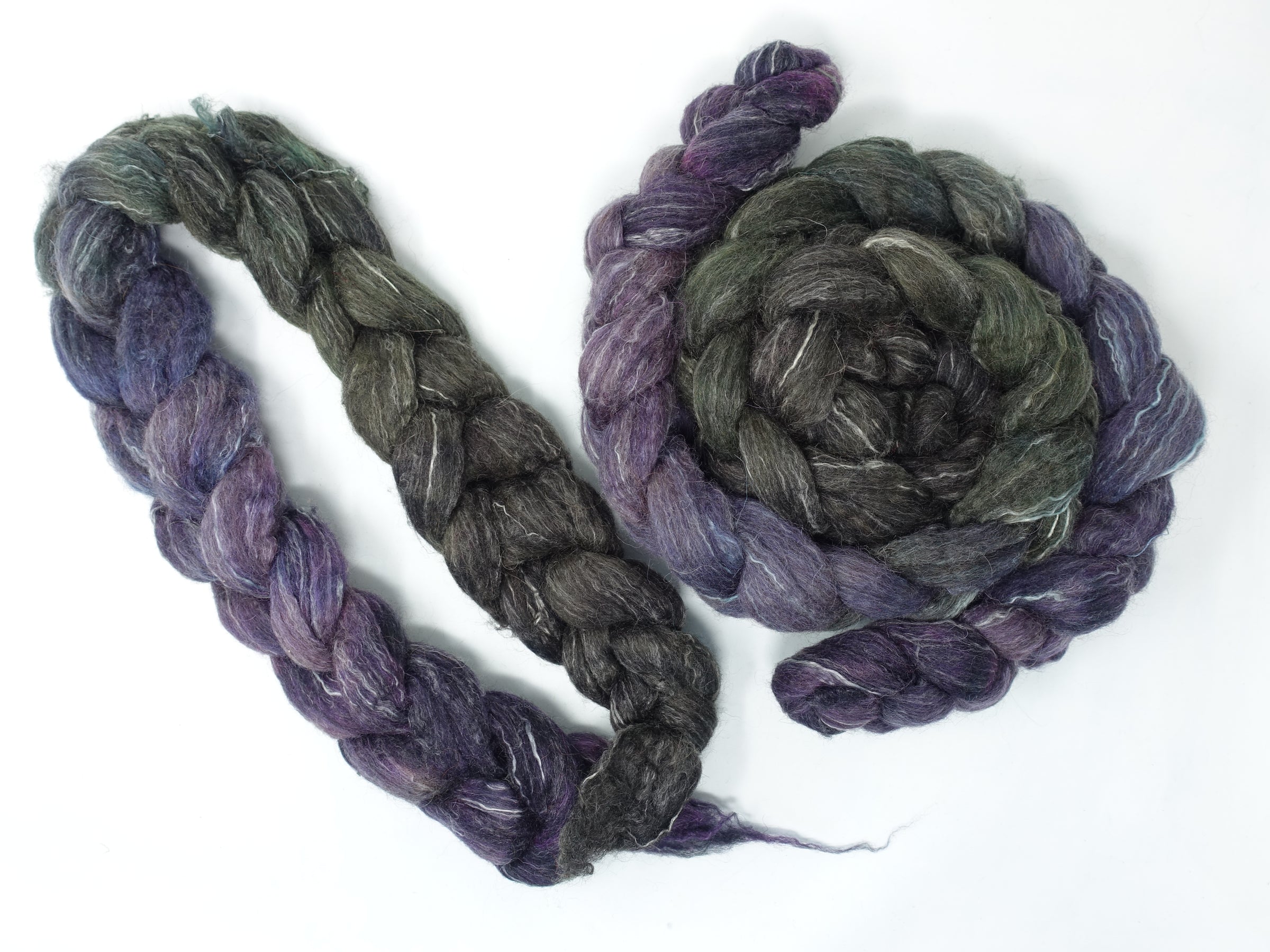 BFL, Alpaca & Seacell. Hand Dyed Gradient 100g