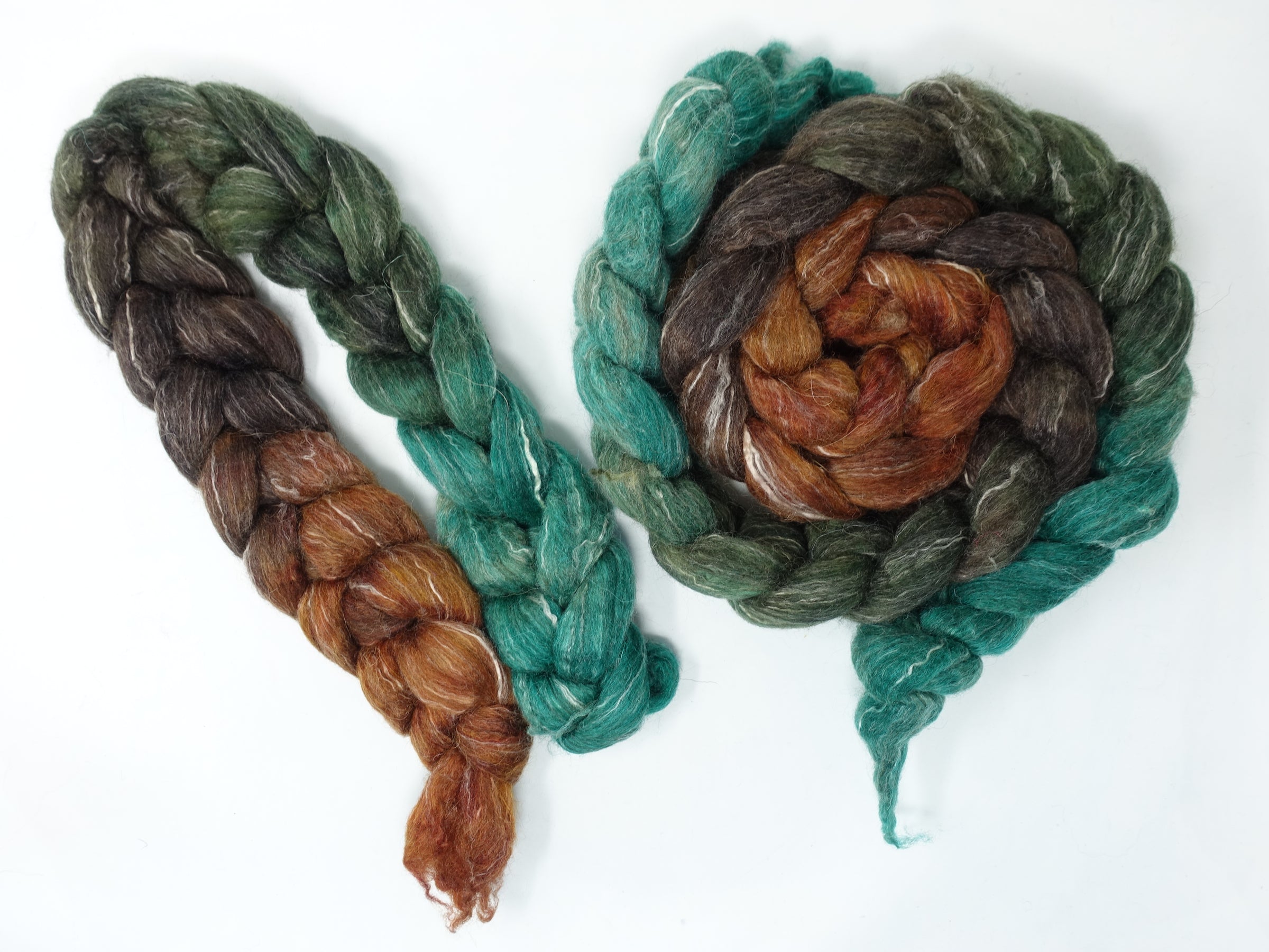 BFL, Alpaca & Seacell. Hand Dyed Gradient 100g