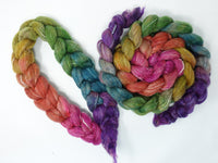 BFL, Alpaca & Seacell. Hand Dyed Gradient 100g