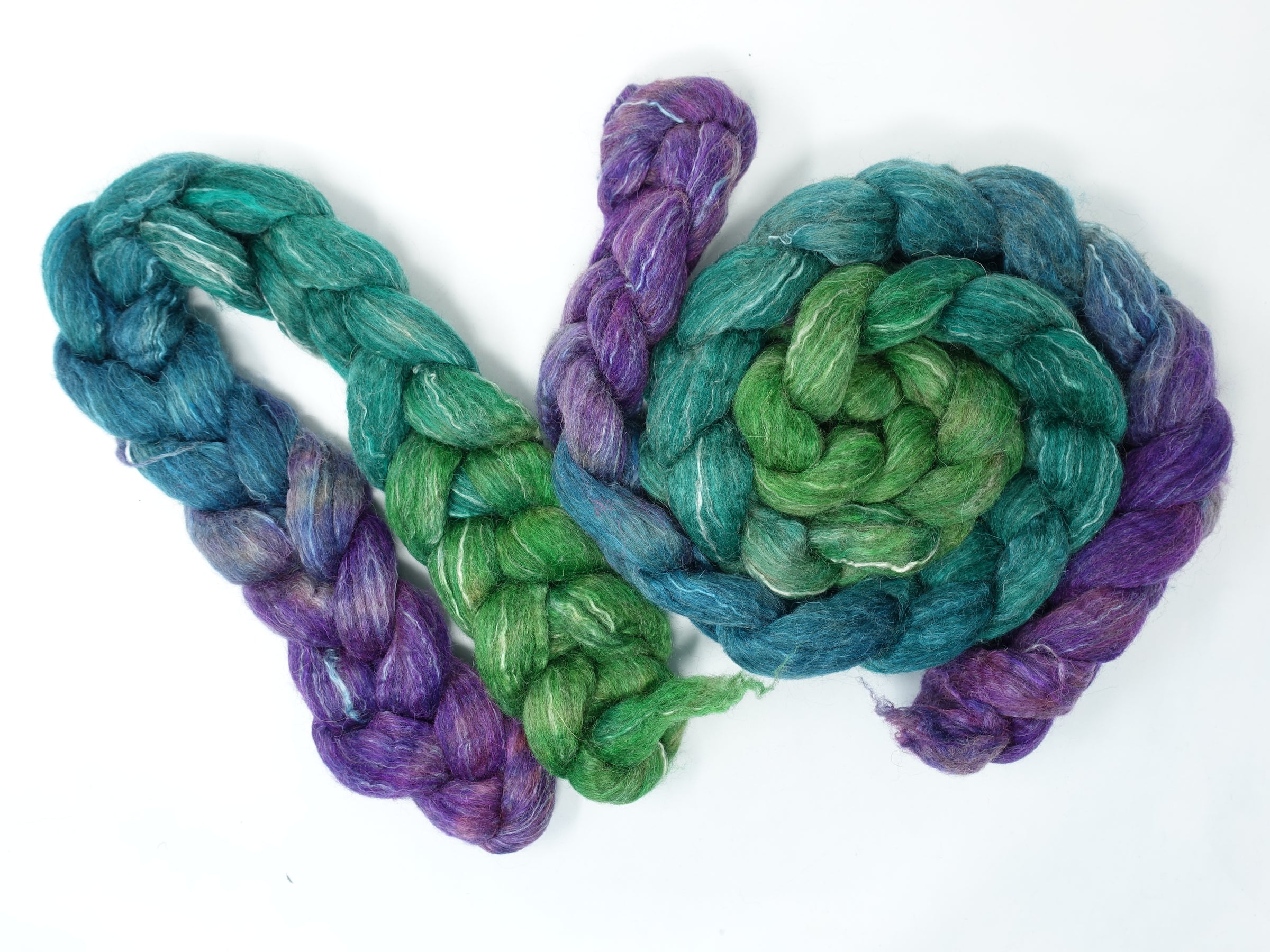 BFL, Alpaca & Seacell. Hand Dyed Gradient 100g