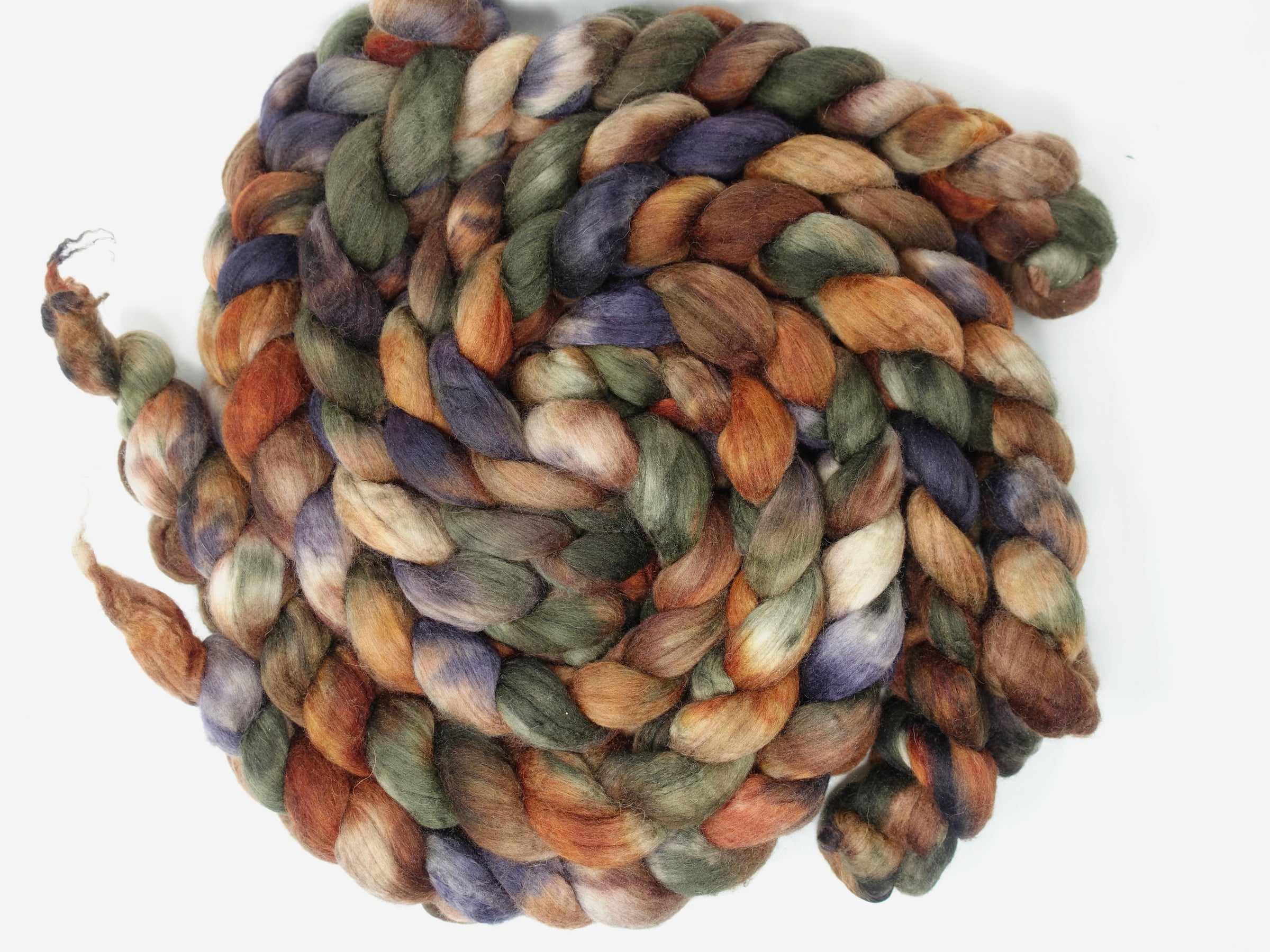 Superfine Merino, Silk & Camel. Hand Dyed Variegated 100g