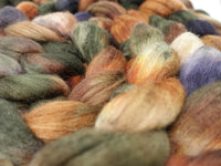 Superfine Merino, Silk & Camel. Hand Dyed Variegated 100g