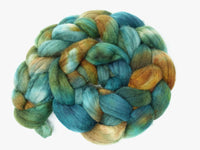 Superfine Merino, Silk & Camel. Hand Dyed Variegated 100g
