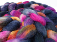 Superfine Merino, Silk & Camel. Hand Dyed Variegated 100g