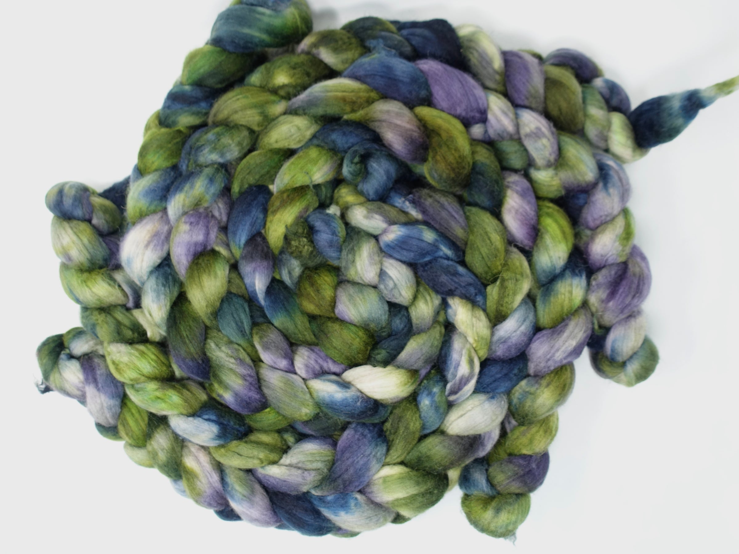 Superfine Merino, Silk & Camel. Hand Dyed Variegated 100g