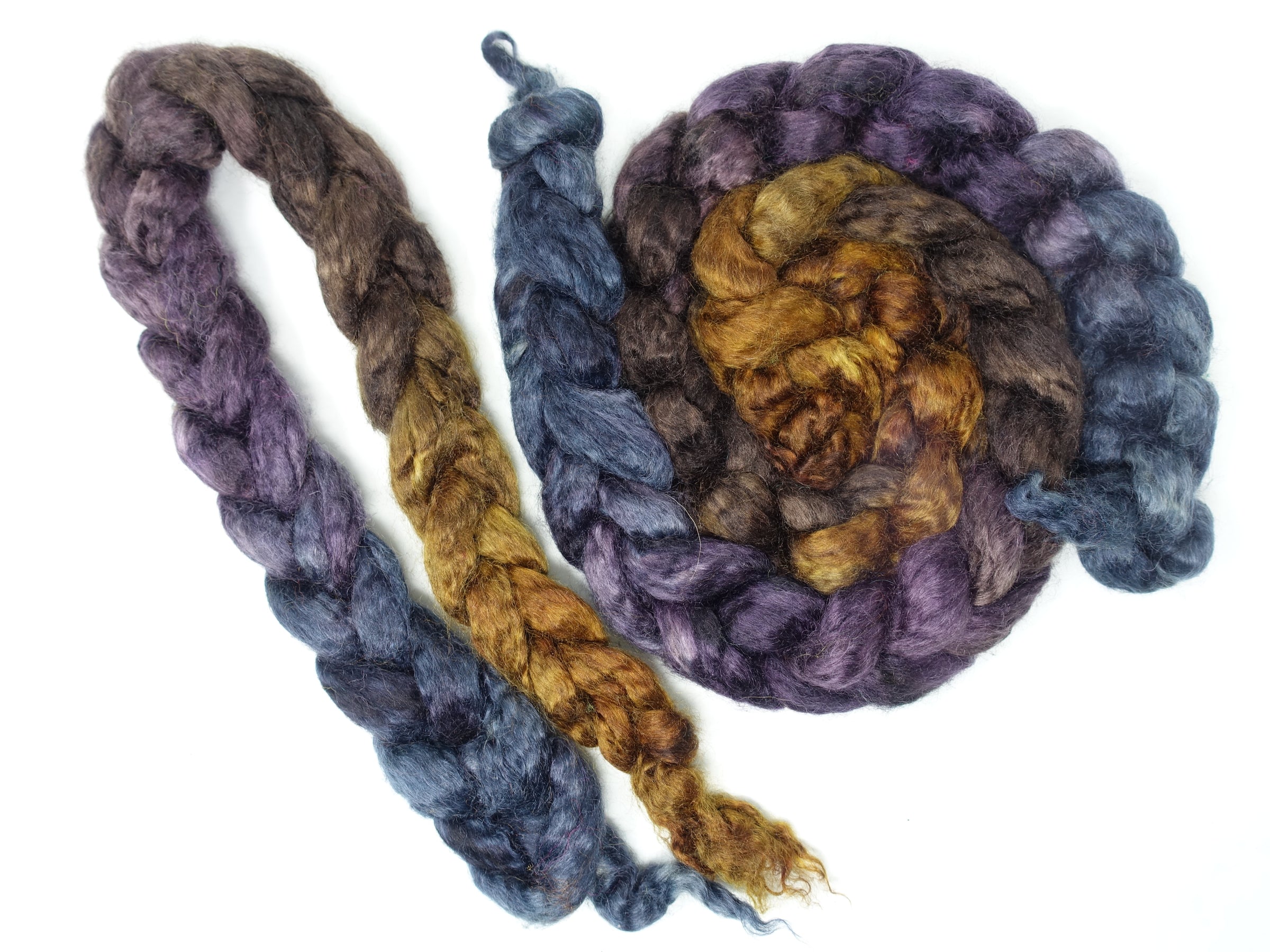 Kid Mohair & Peduncle Silk, Hand Dyed Gradient. 100g