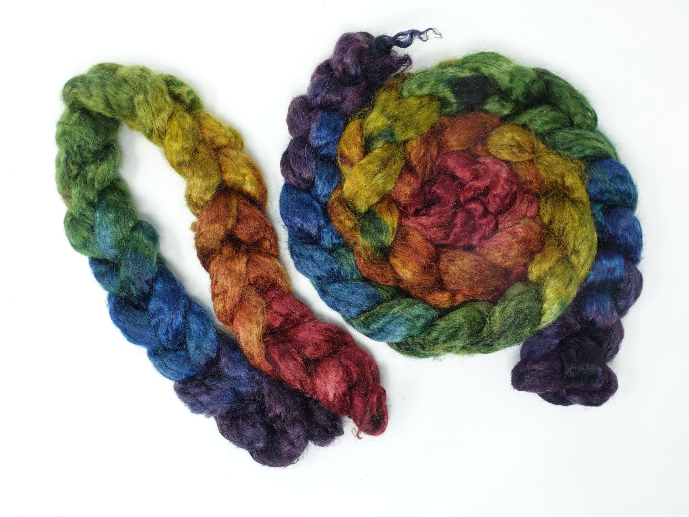 Kid Mohair & Peduncle Silk, Hand Dyed Gradient. 100g