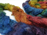 Kid Mohair & Peduncle Silk, Hand Dyed Gradient. 100g