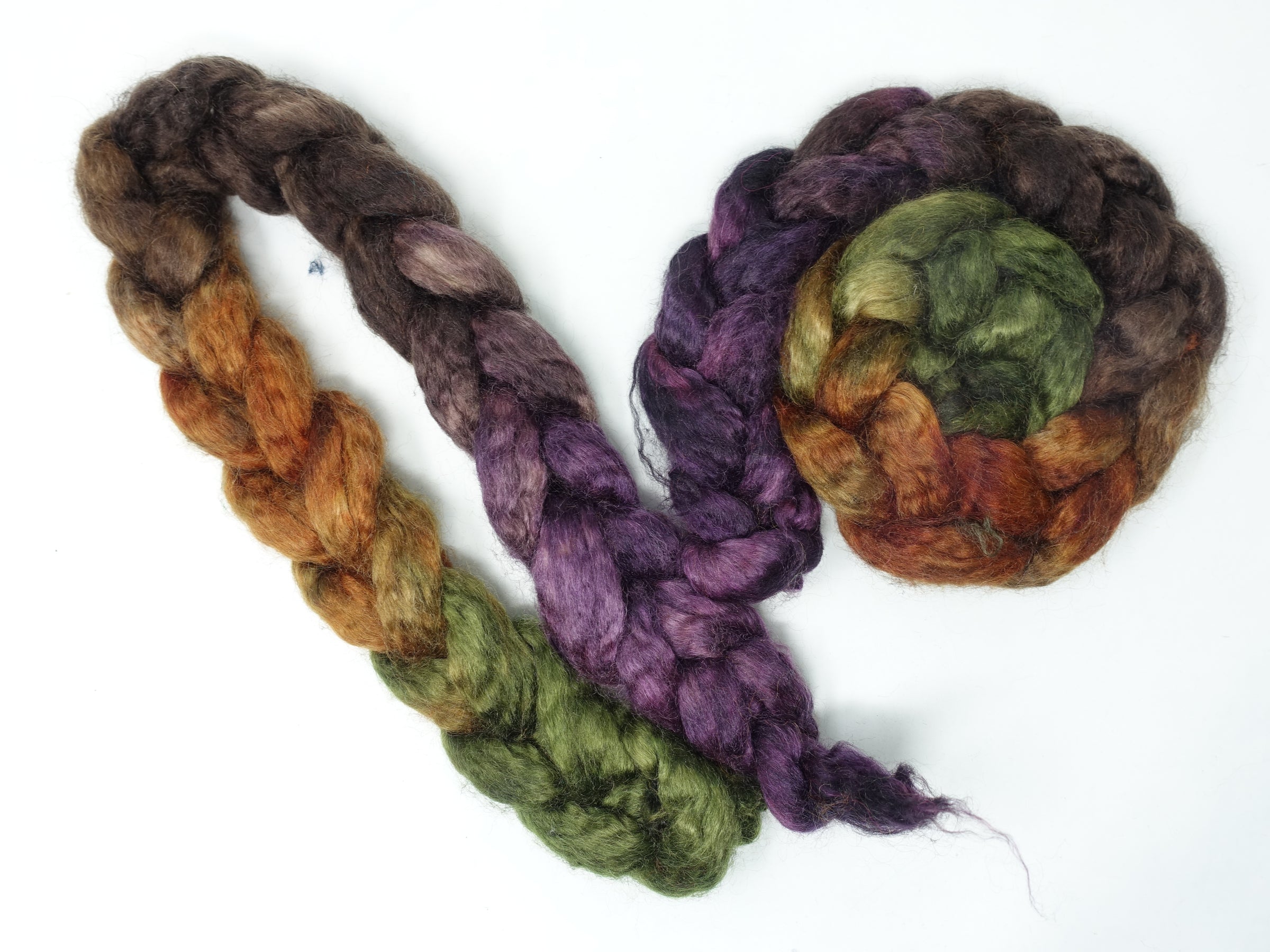 Kid Mohair & Peduncle Silk, Hand Dyed Gradient. 100g