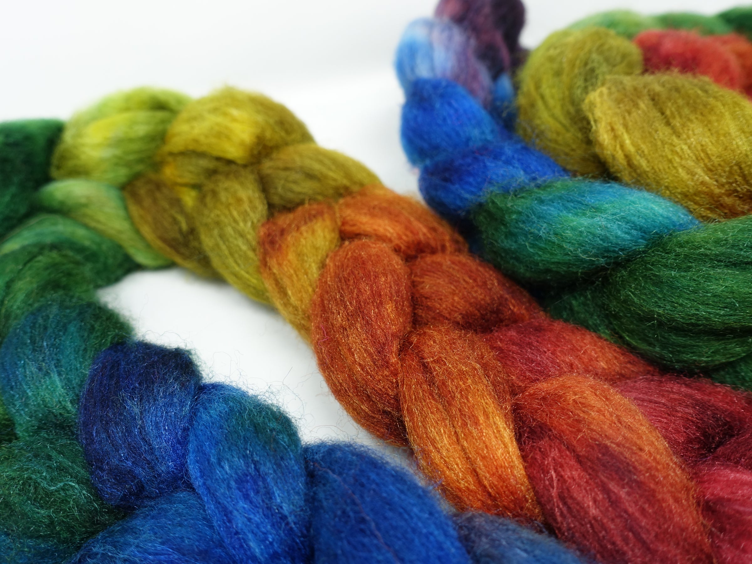Sock Fibre, Superwash Cheviot, Silk & Bio-Nylon.  Gradient 100g